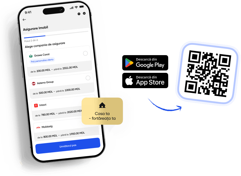 Asigurare imobile în aplicația omnis