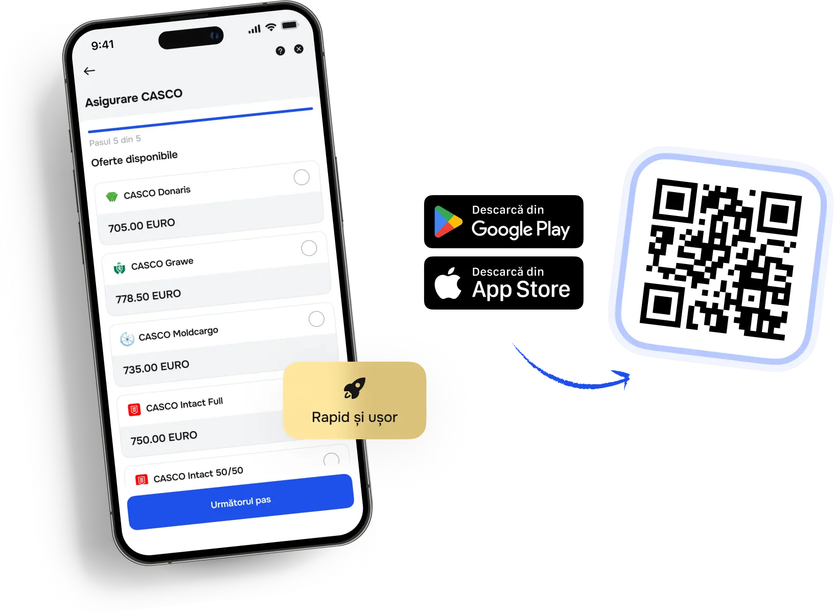 CASCO car insurance in the Omnis app